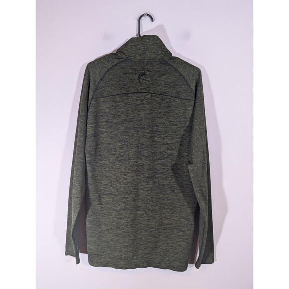 Alphalete Top Men Sz L Dark Long Sleeve Athletic Pullover 1/4 Zip Activewear - Picture 7 of 9